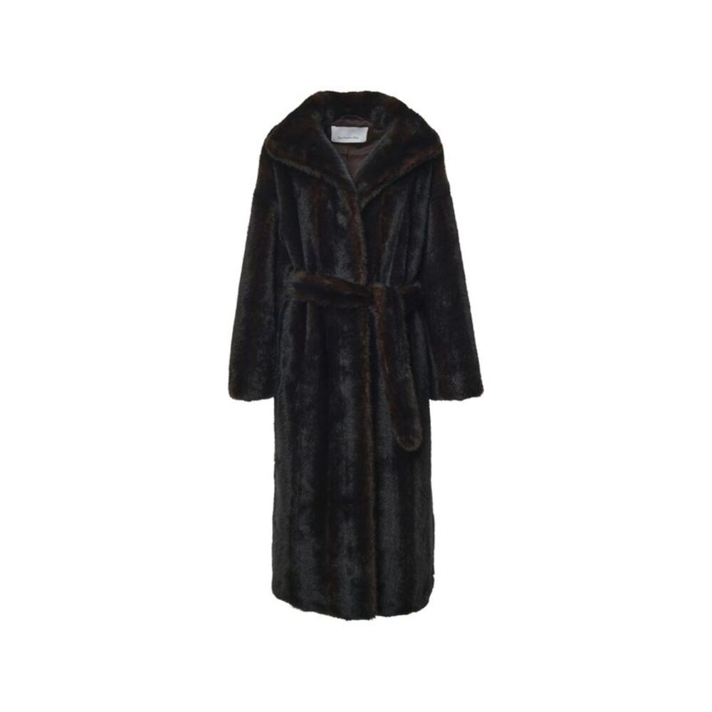 The Frankie Shop Brown Coats - Faux Fur Coats Women